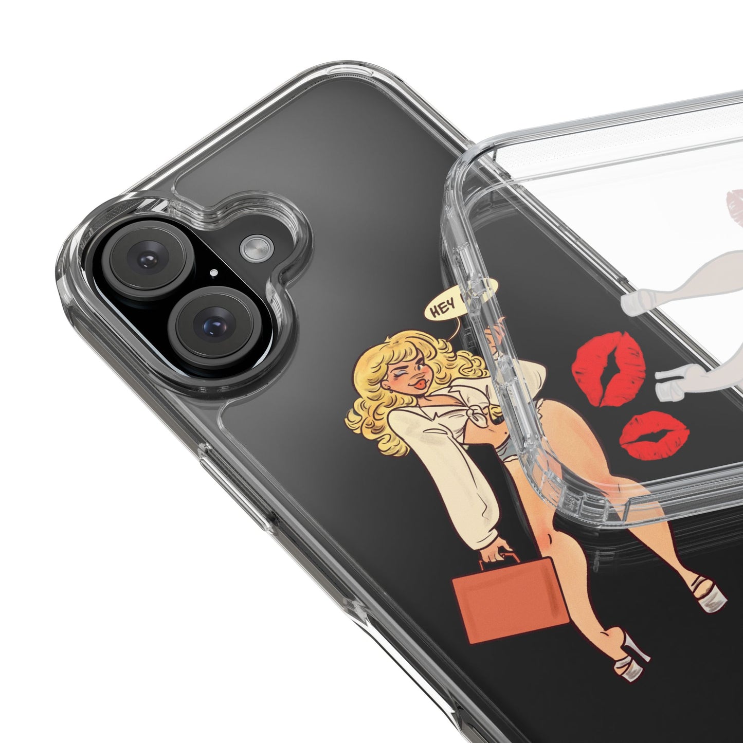 Hey Men Clear Phone Case