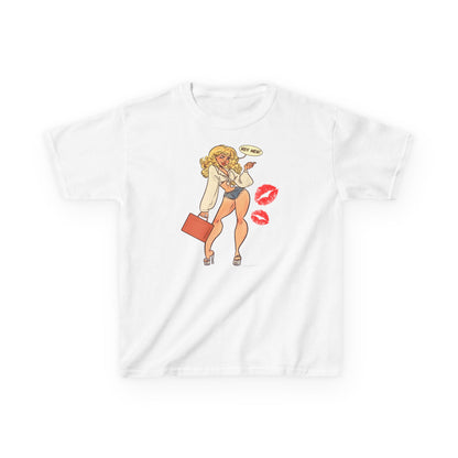 Hey Men Baby Tee by Alpacalypse Art