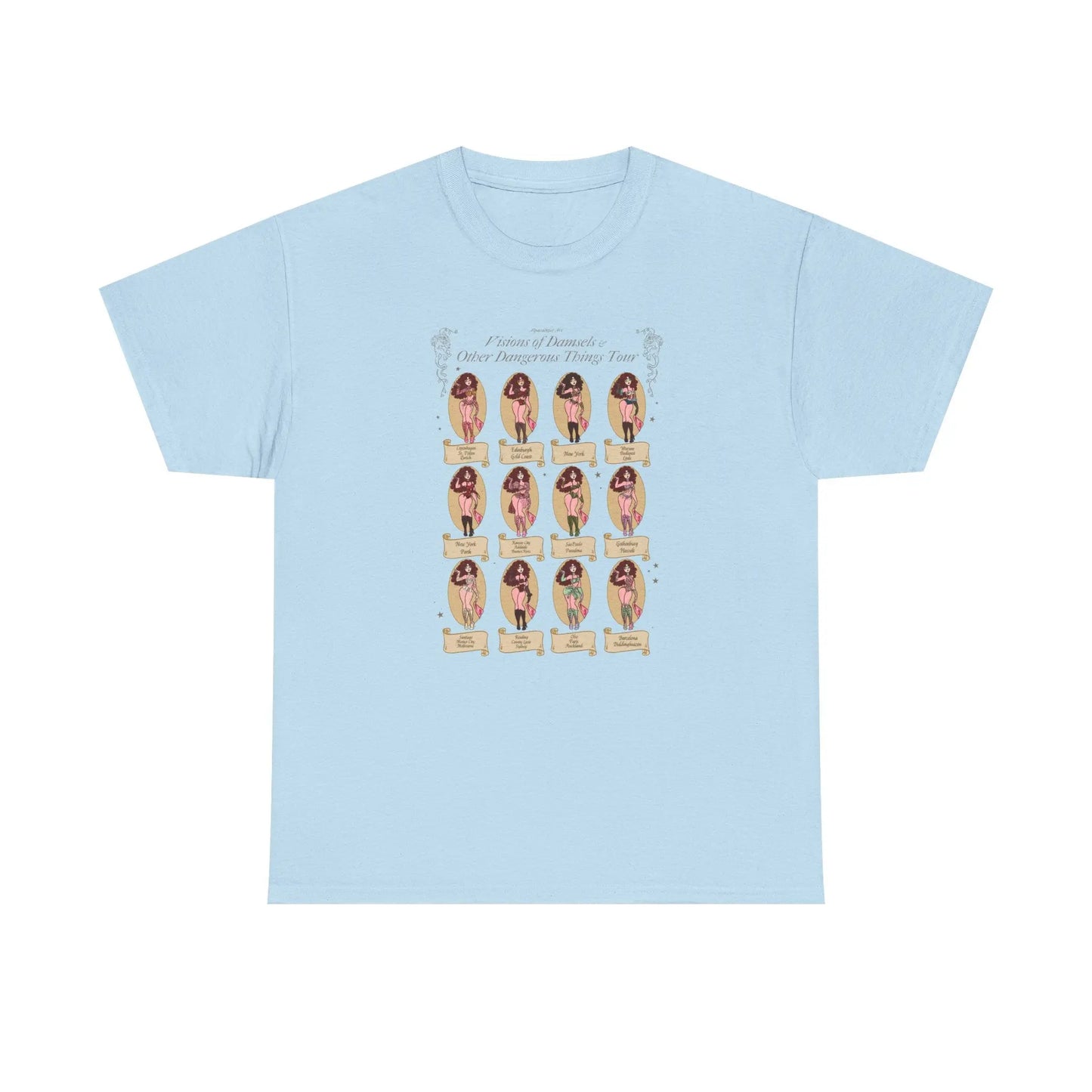 Visions of Damsels and Other Dangerous Things T-Shirt — Chappell Roan Tee Alpacalypse Art