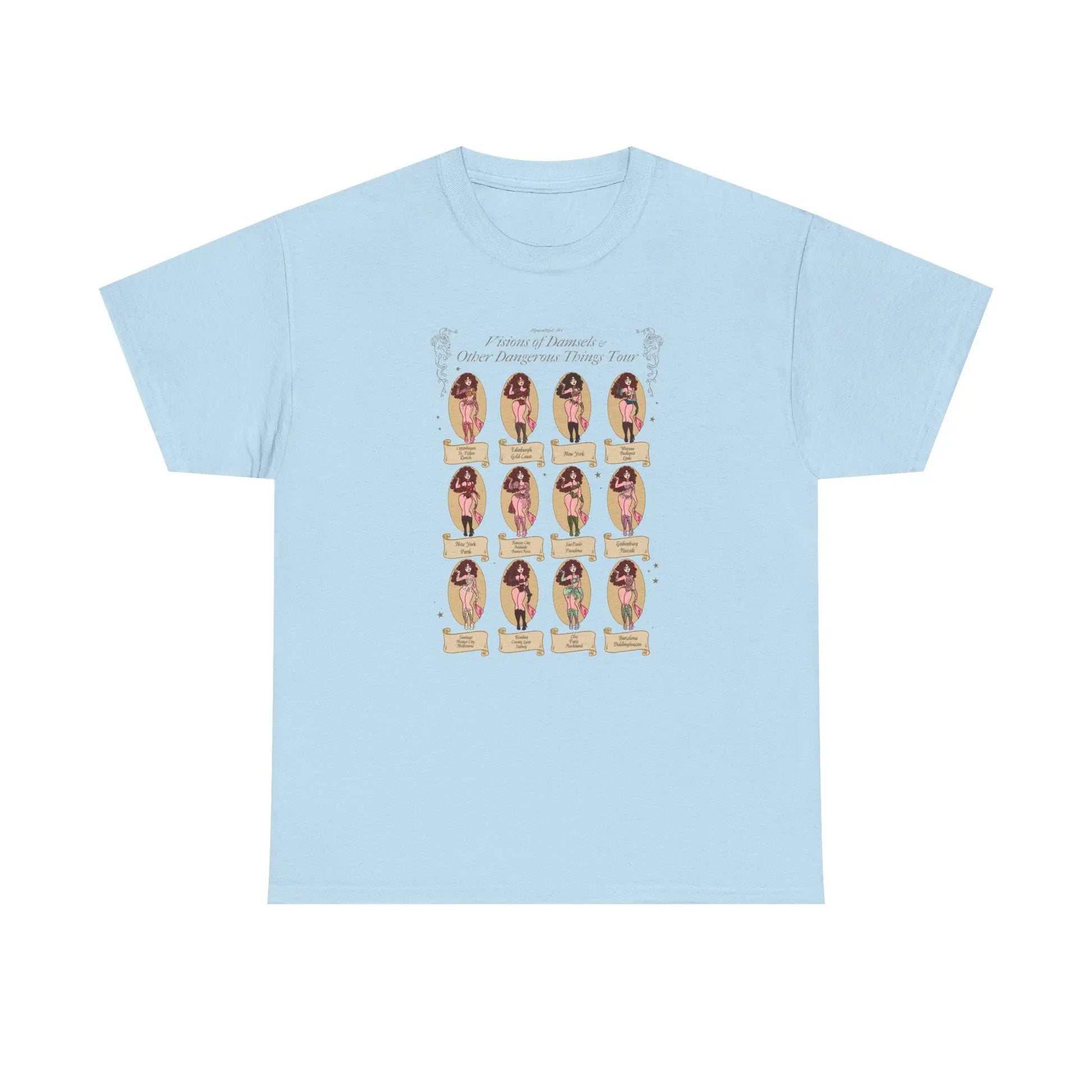 Visions of Damsels and Other Dangerous Things T-Shirt — Chappell Roan Tee Alpacalypse Art