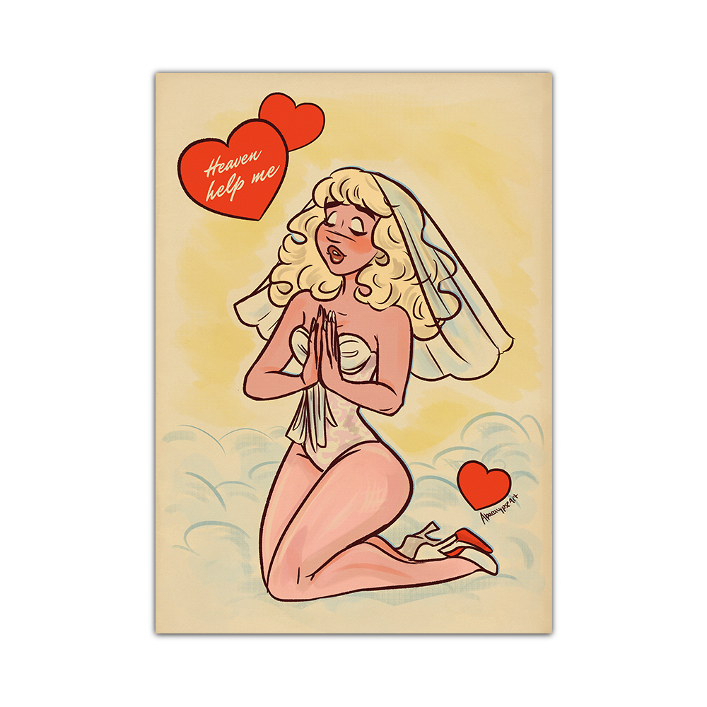 Heaven Help Me Art Print Alpacalypse Art