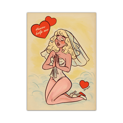 Heaven Help Me Art Print Alpacalypse Art