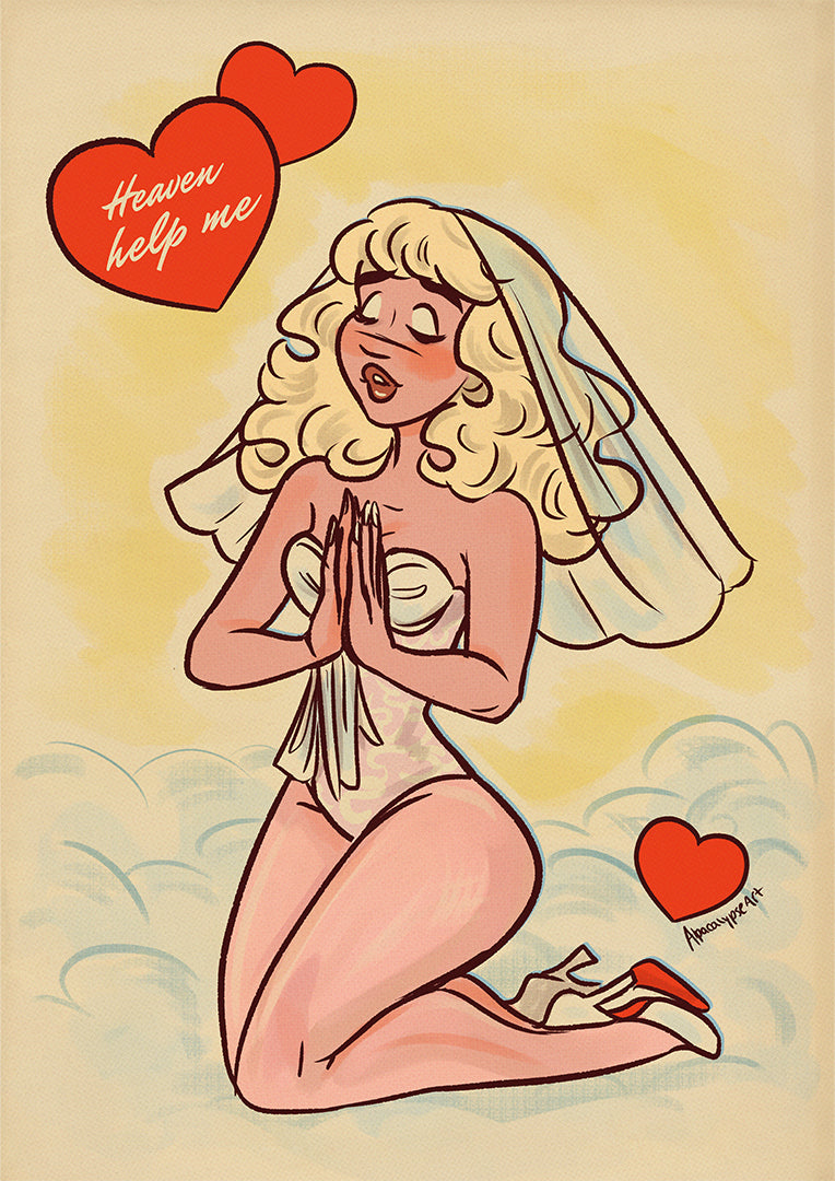 Heaven Help Me Art Print Alpacalypse Art