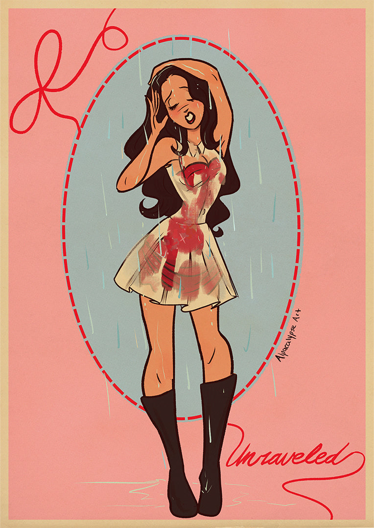 Olivia Rodrigo's Unraveled Art Print Alpacalypse Art