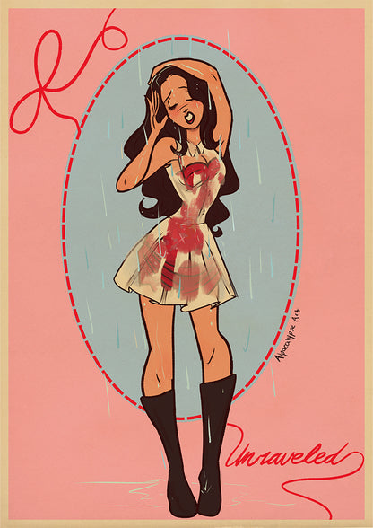 Olivia Rodrigo's Unraveled Art Print Alpacalypse Art