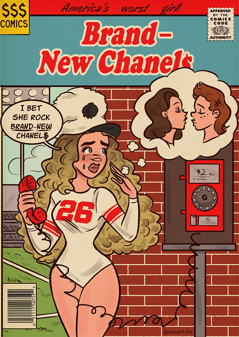 Brand New Chanels Slayyyter Art Print Alpacalypse Art