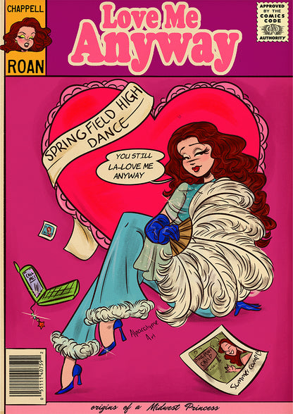 Chappell Roan's Love Me Anyway Cover Art Print Alpacalypse Art