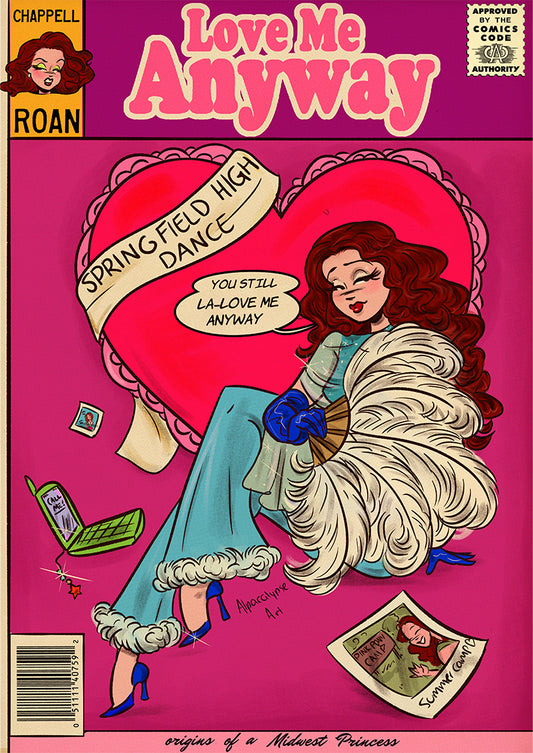 Chappell Roan's Love Me Anyway Cover Art Print Alpacalypse Art