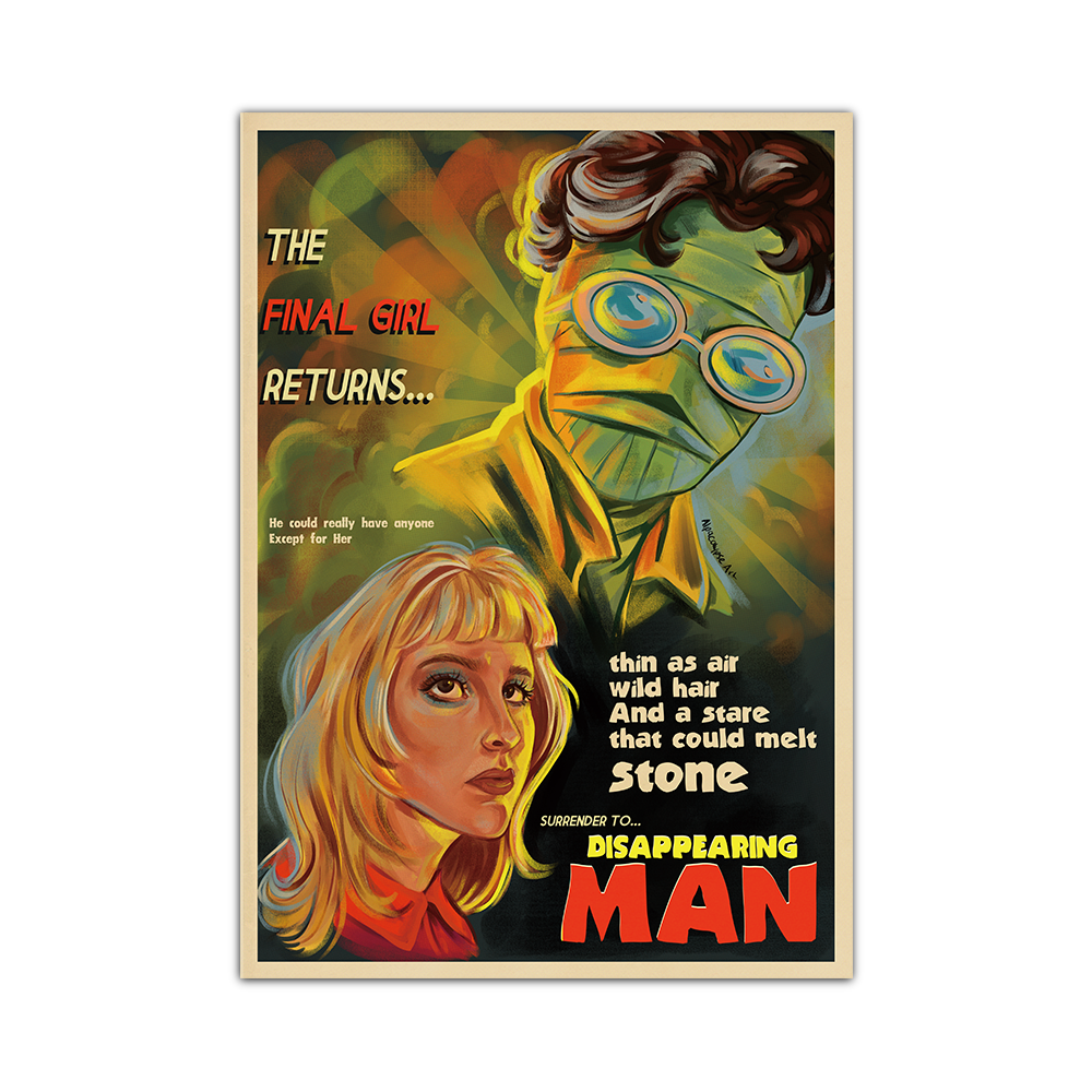 Disappearing Man Print Alpacalypse Art