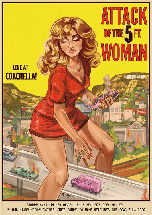 5ft Woman Print Alpacalypse Art