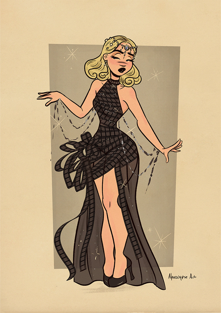 Film Strip Sabrina Print Alpacalypse Art