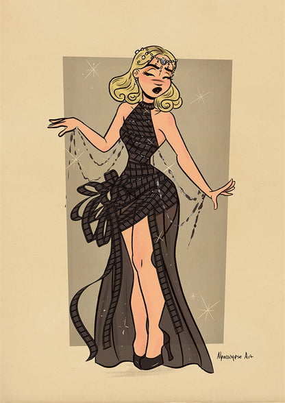 Film Strip Sabrina Print Alpacalypse Art