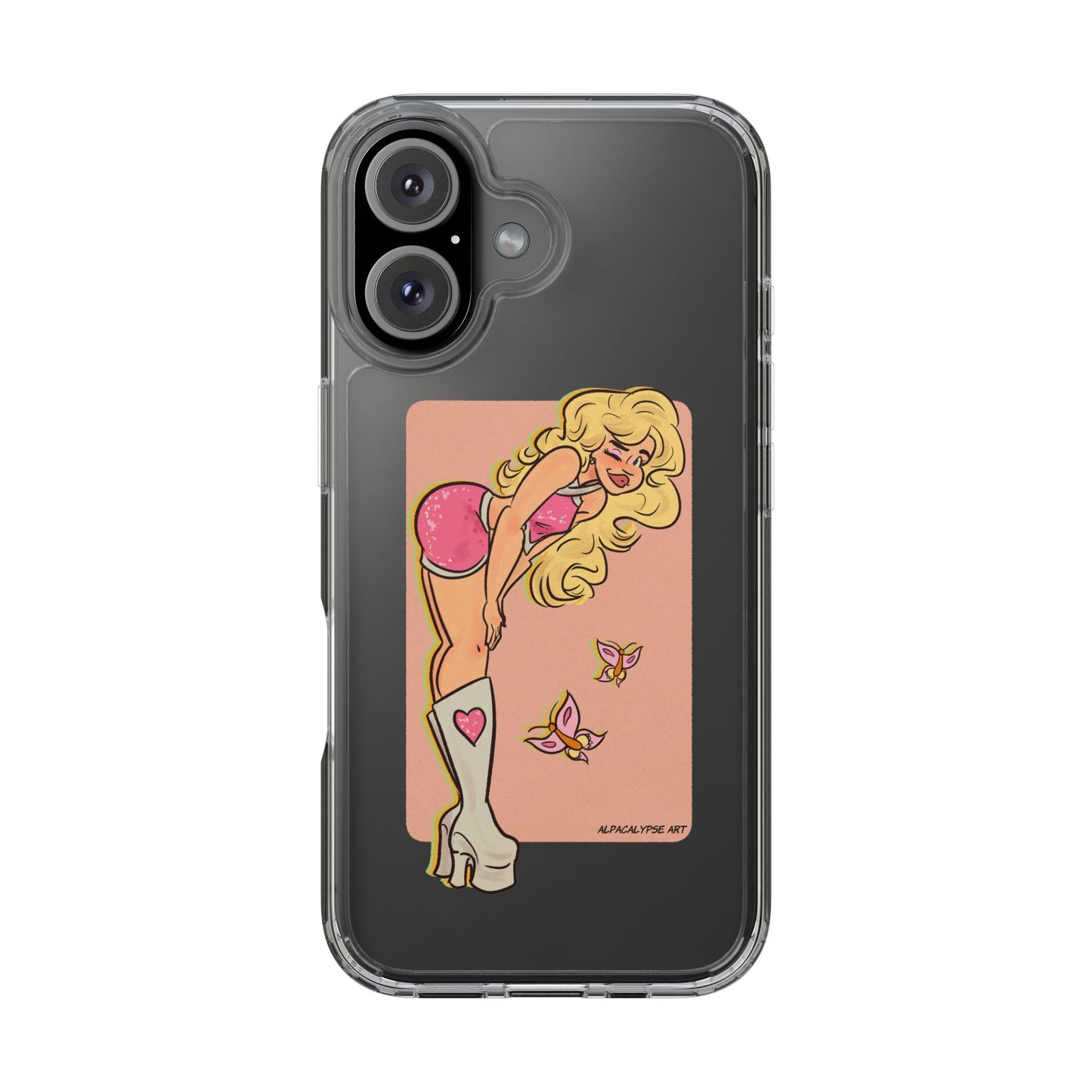Sabrina Butterfly Clear Phone Case