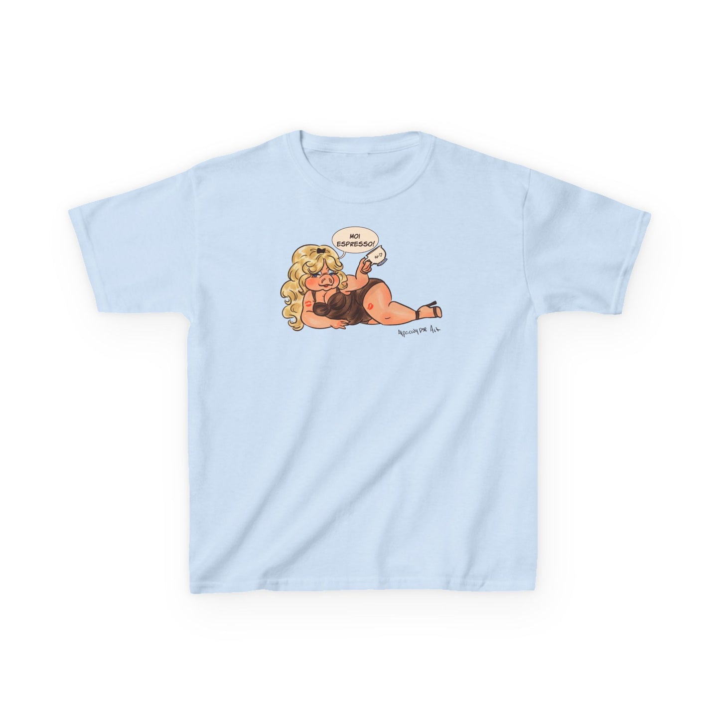 Miss Piggy Moi Espresso Baby Tee