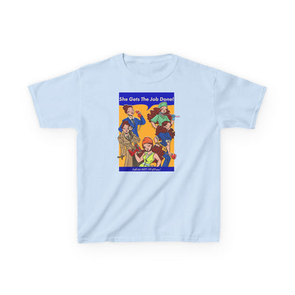 Job Done Baby Tee by Alpacalypse Art