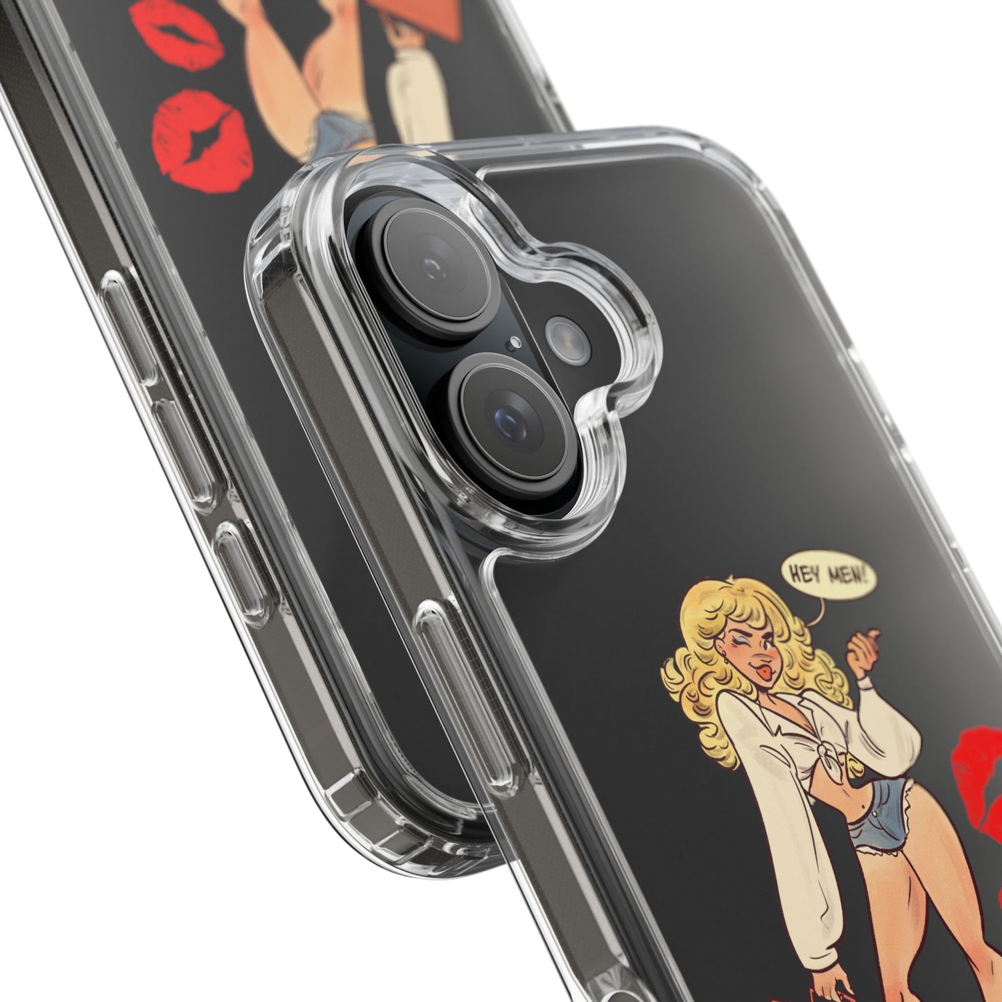 Hey Men Clear Phone Case