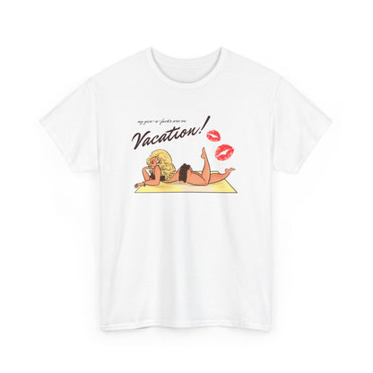 Vacation Unisex Tee by Alpacalypse Art