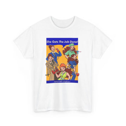 Job Done Unisex Tee by Alpacalypse Art Alpacalypse Art