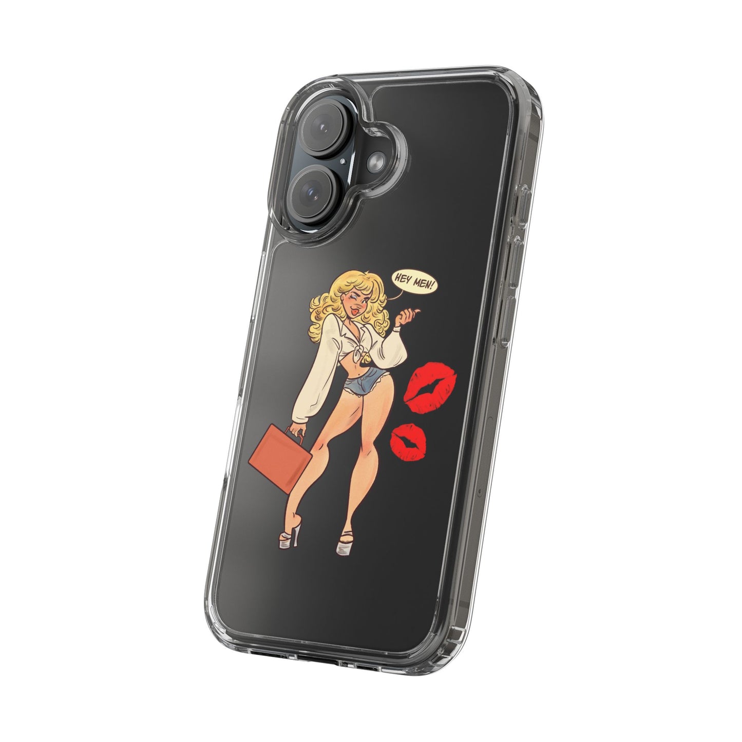 Hey Men Clear Phone Case