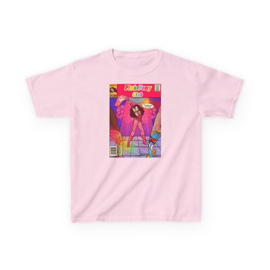 Pink Pony Club Baby Tee by Alpacalypse Art