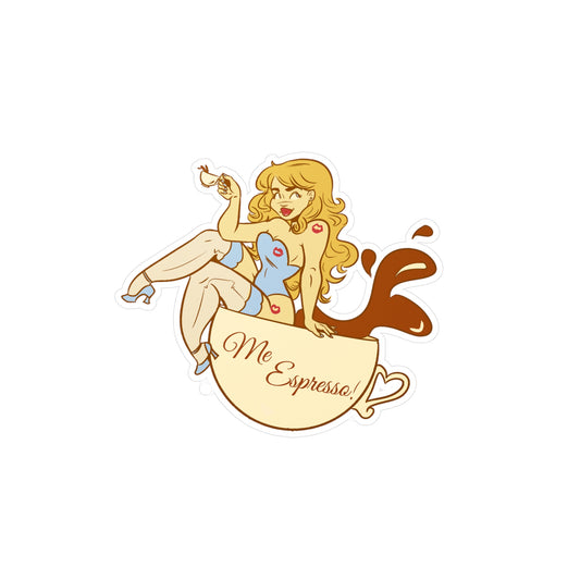 Espresso Vinyl Kiss-Cut Sticker