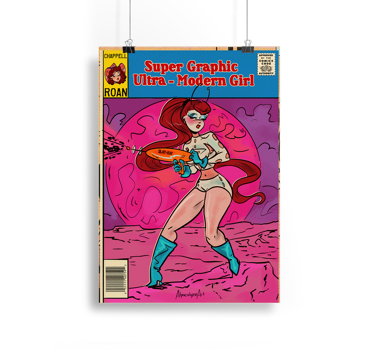 Chappell Roan's Super Graphic Ultra-Modern Girl Cover Print Alpacalypse Art