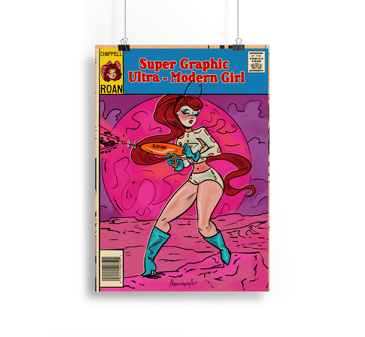 Chappell Roan's Super Graphic Ultra-Modern Girl Cover Print Alpacalypse Art