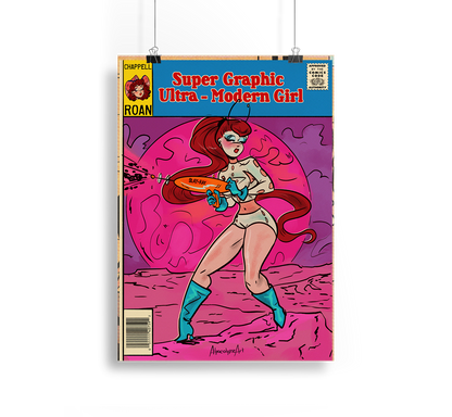 Chappell Roan's Super Graphic Ultra-Modern Girl Cover Print Alpacalypse Art