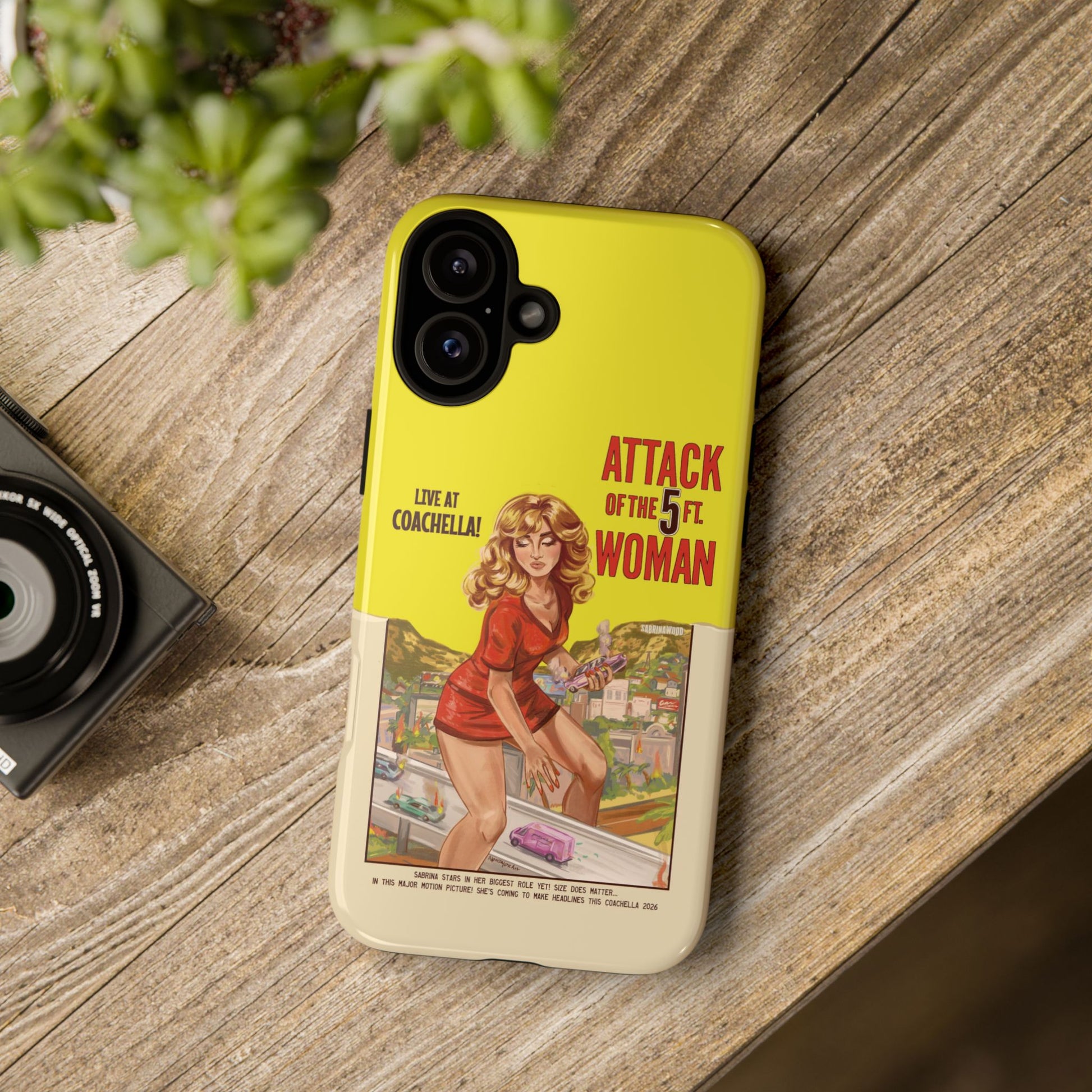 5ft Woman Phone Case Alpacalypse Art