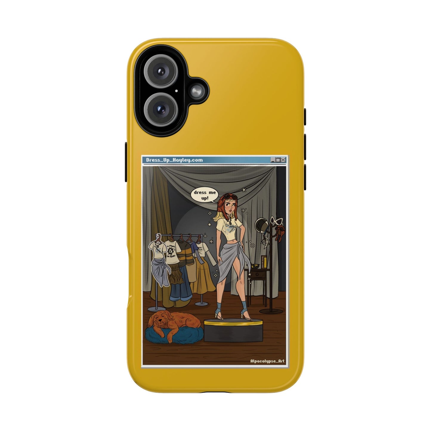 Dress Up Hayley Phone Case Alpacalypse Art