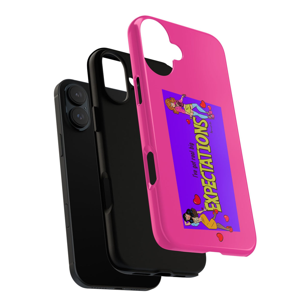 Expectations – Olivia Rodrigo & Chappell Roan phone case by Alpacalypse Art