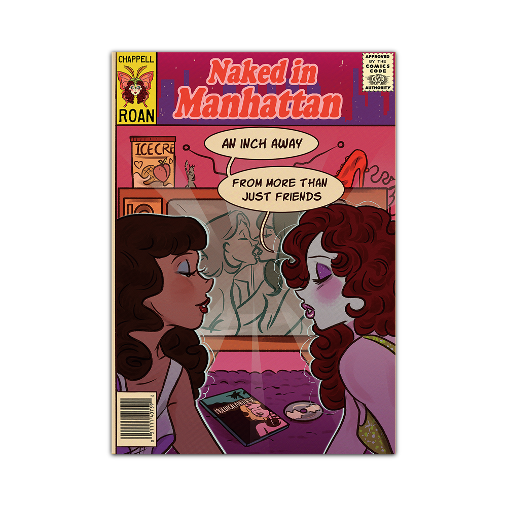 Naked In Manhattan Cover Print Alpacalypse Art
