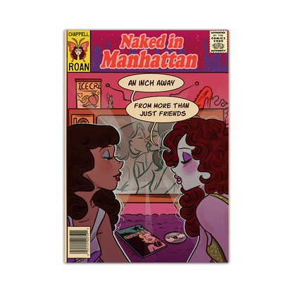 Naked In Manhattan Cover Print Alpacalypse Art