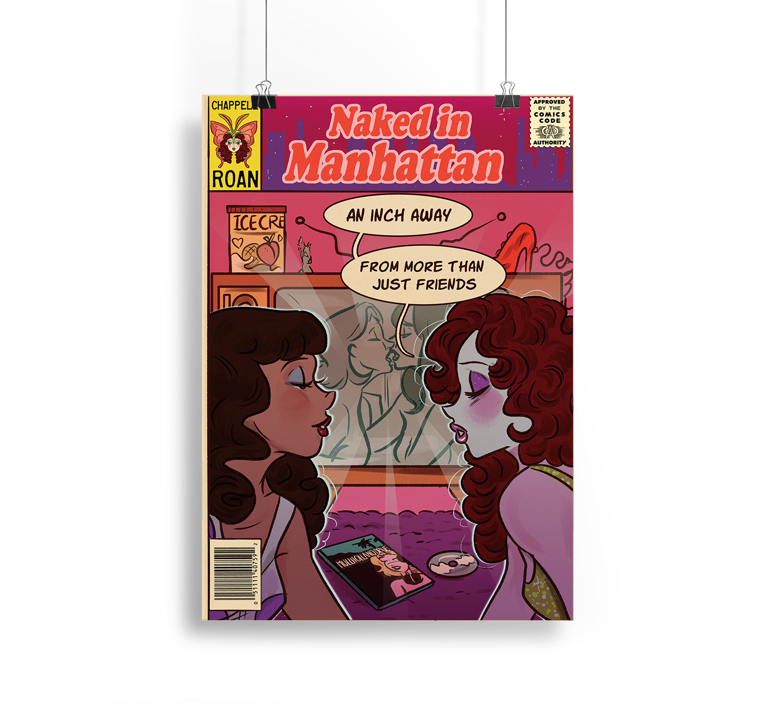 Naked In Manhattan Cover Print Alpacalypse Art