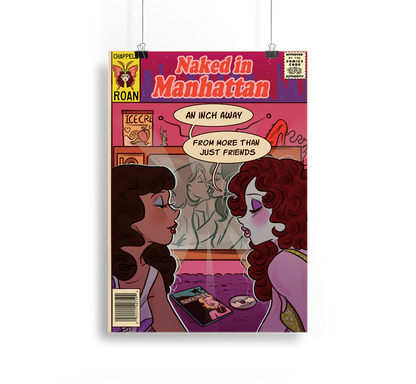 Naked In Manhattan Cover Print Alpacalypse Art