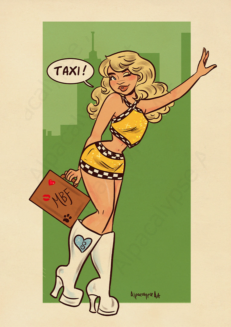 Sabrina Taxi Print