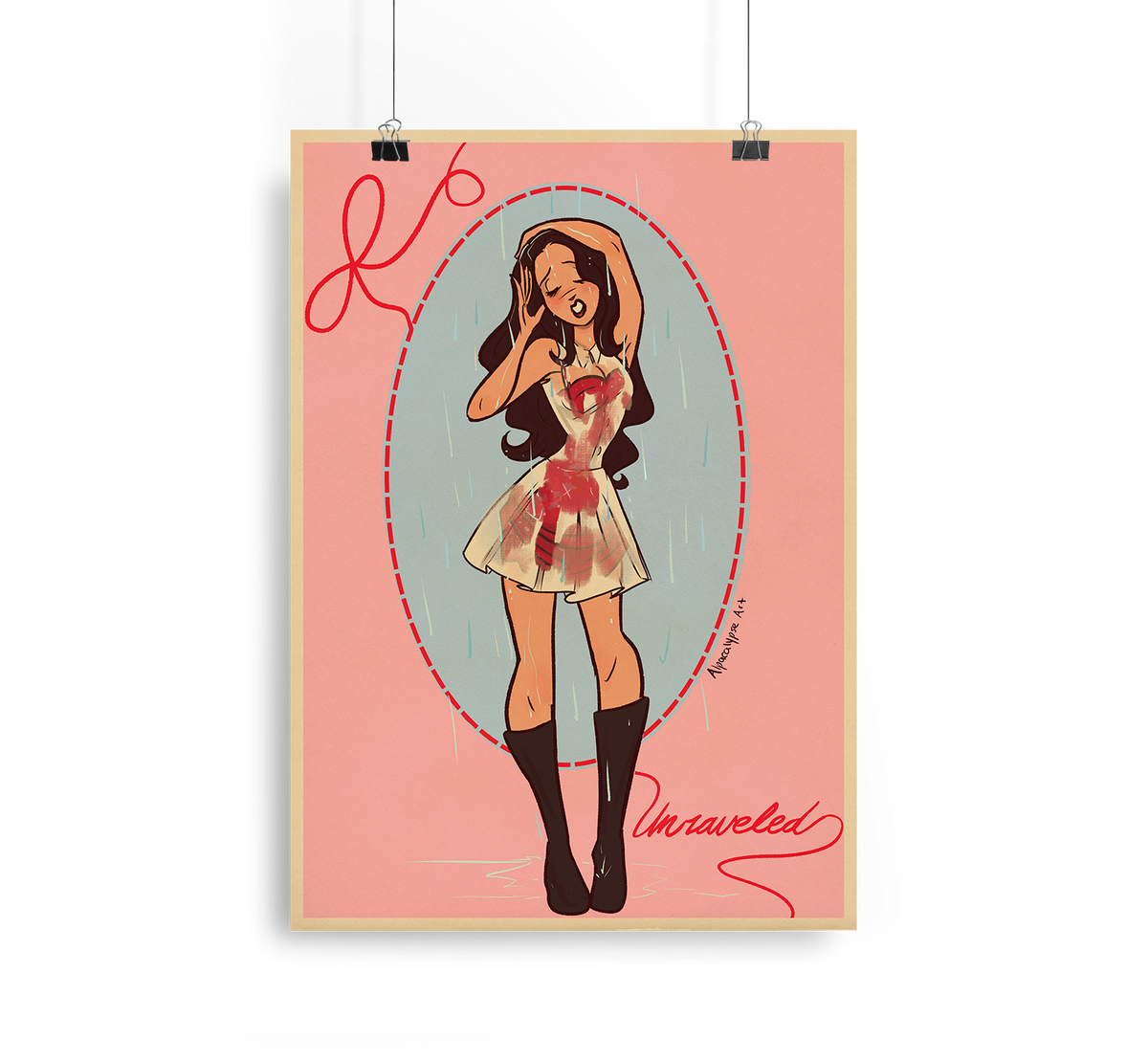 Olivia Rodrigo's Unraveled Art Print Alpacalypse Art
