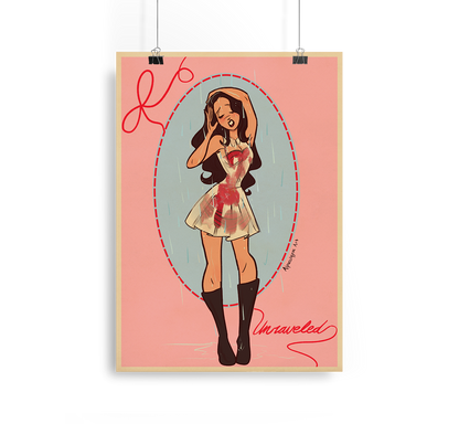 Olivia Rodrigo's Unraveled Art Print Alpacalypse Art