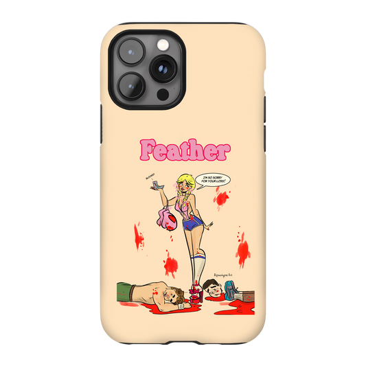 Feather Phone Case By Alpacalypse Art