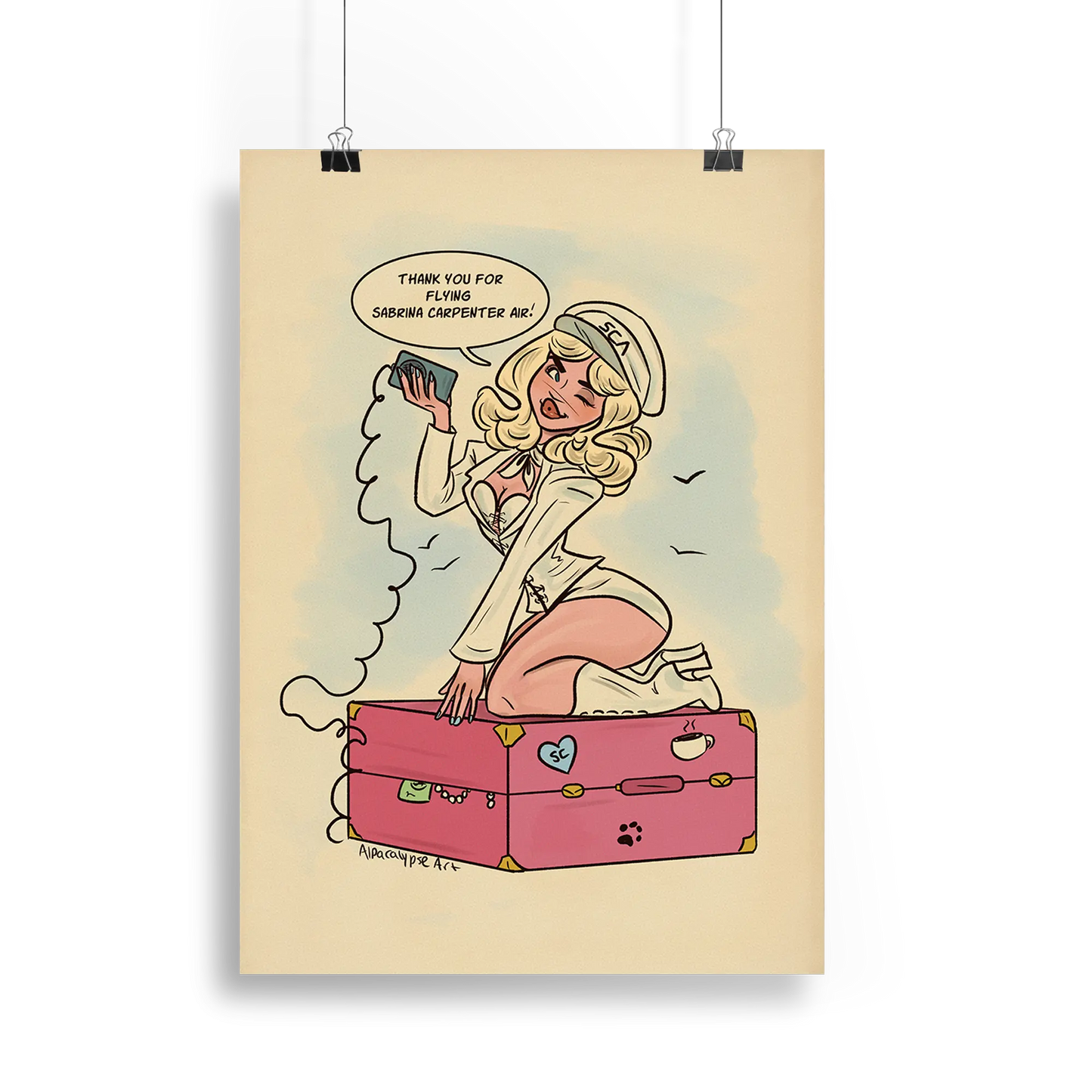 Air Child Print Alpacalypse Art