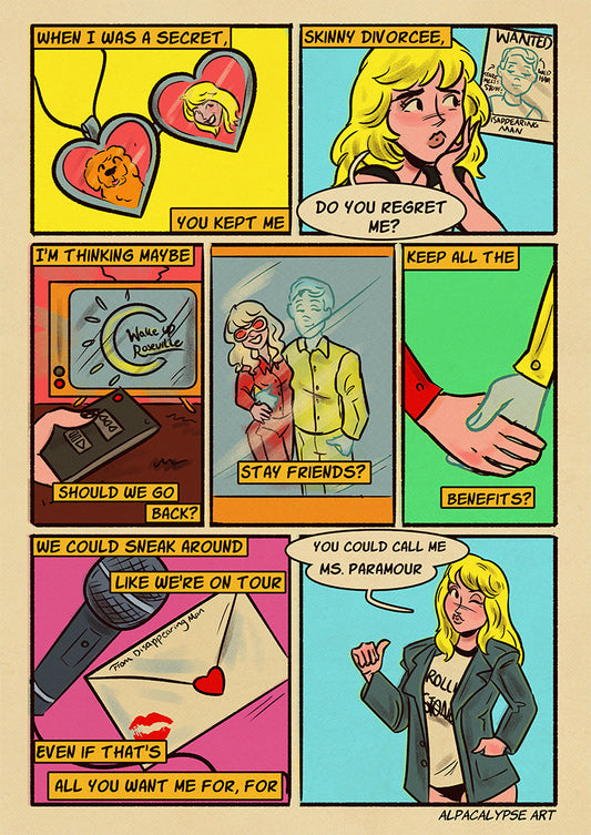 Hayley Williams Comic Strip Print