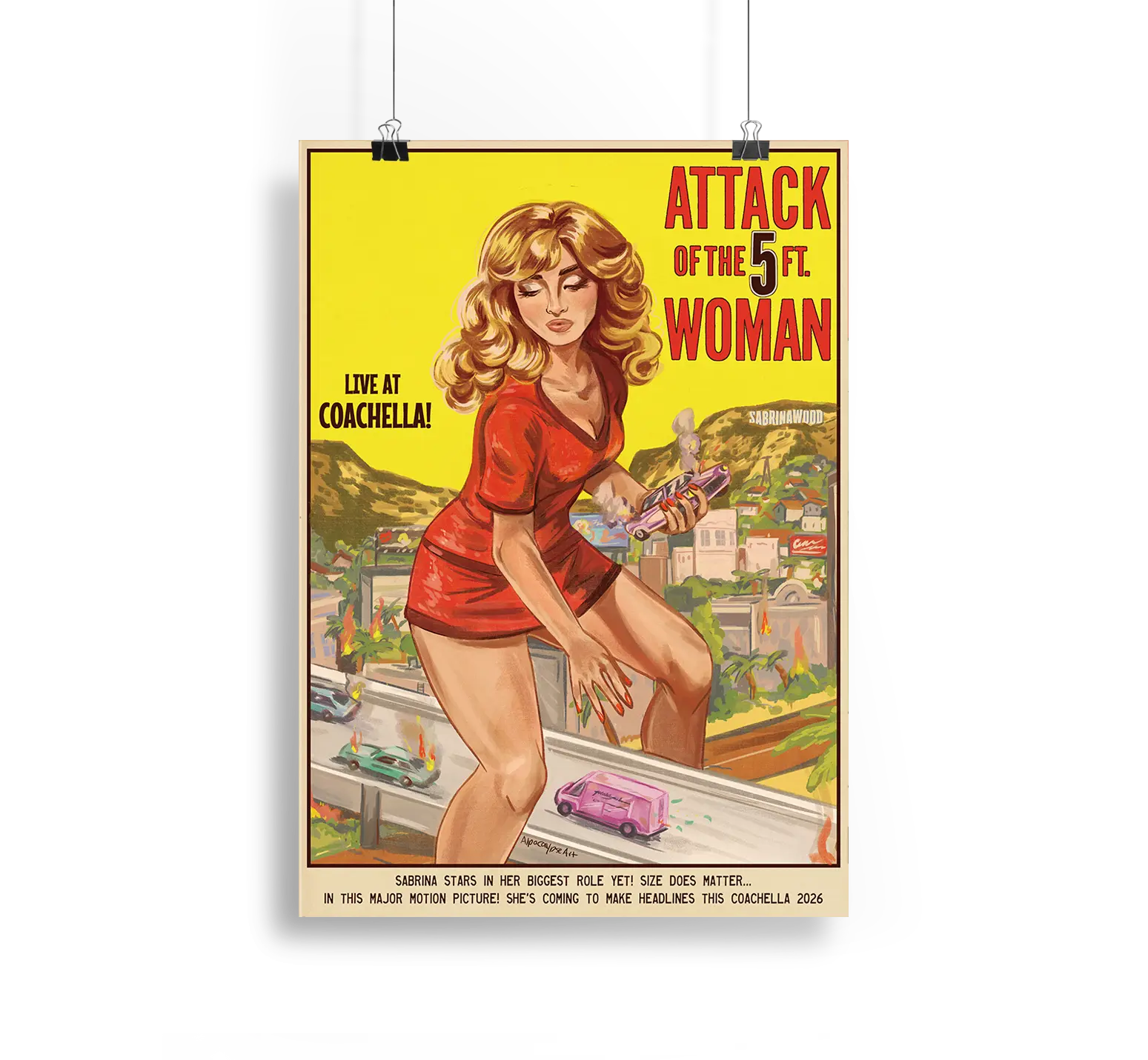 5ft Woman Print Alpacalypse Art