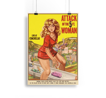 5ft Woman Print Alpacalypse Art