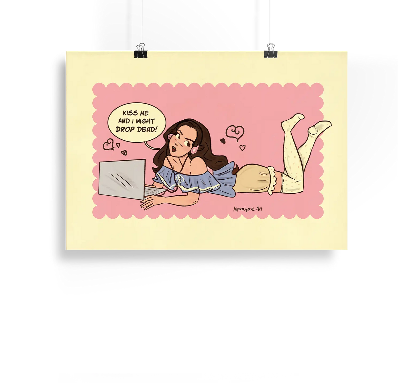 Drop Dead Print Alpacalypse Art