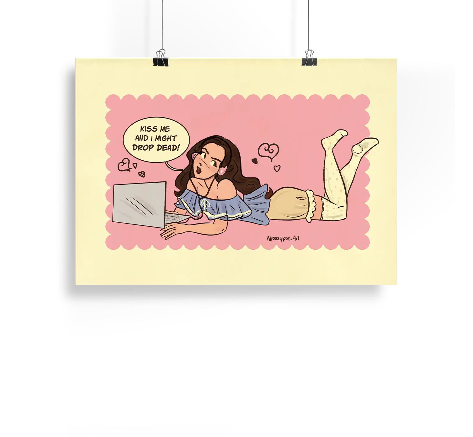 Drop Dead Print Alpacalypse Art