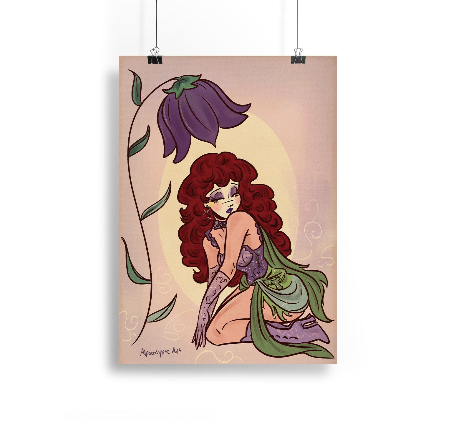 Chappell Girl Art Print Alpacalypse Art