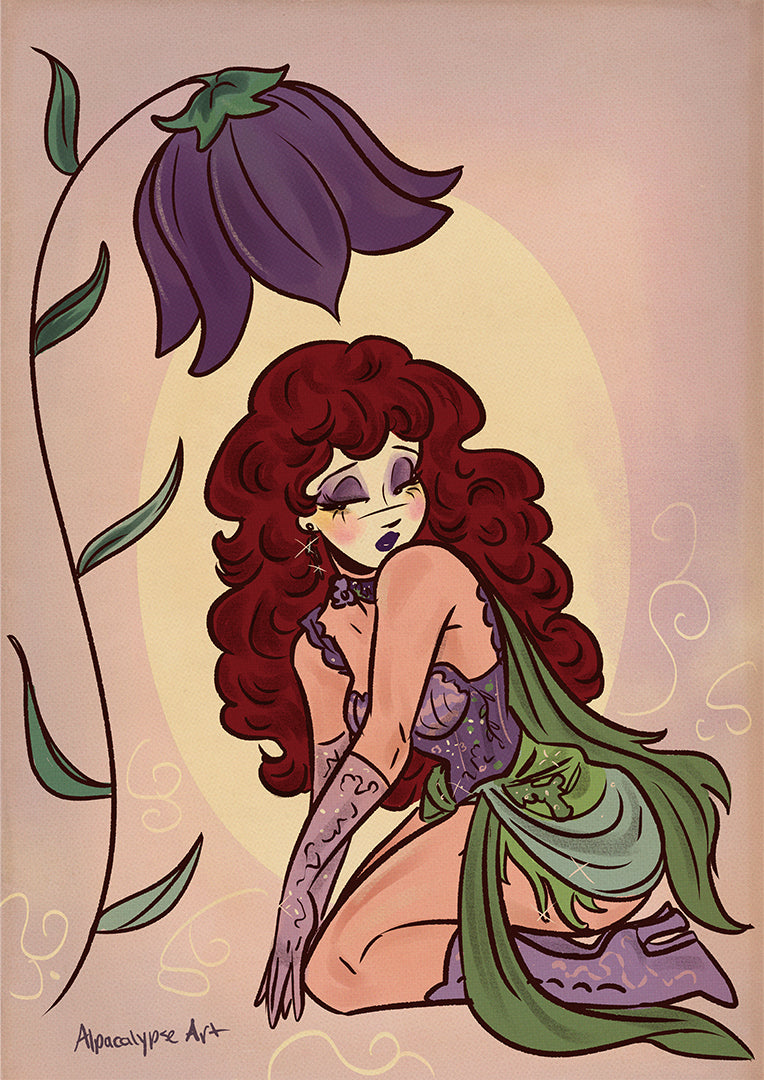 Chappell Girl Art Print Alpacalypse Art