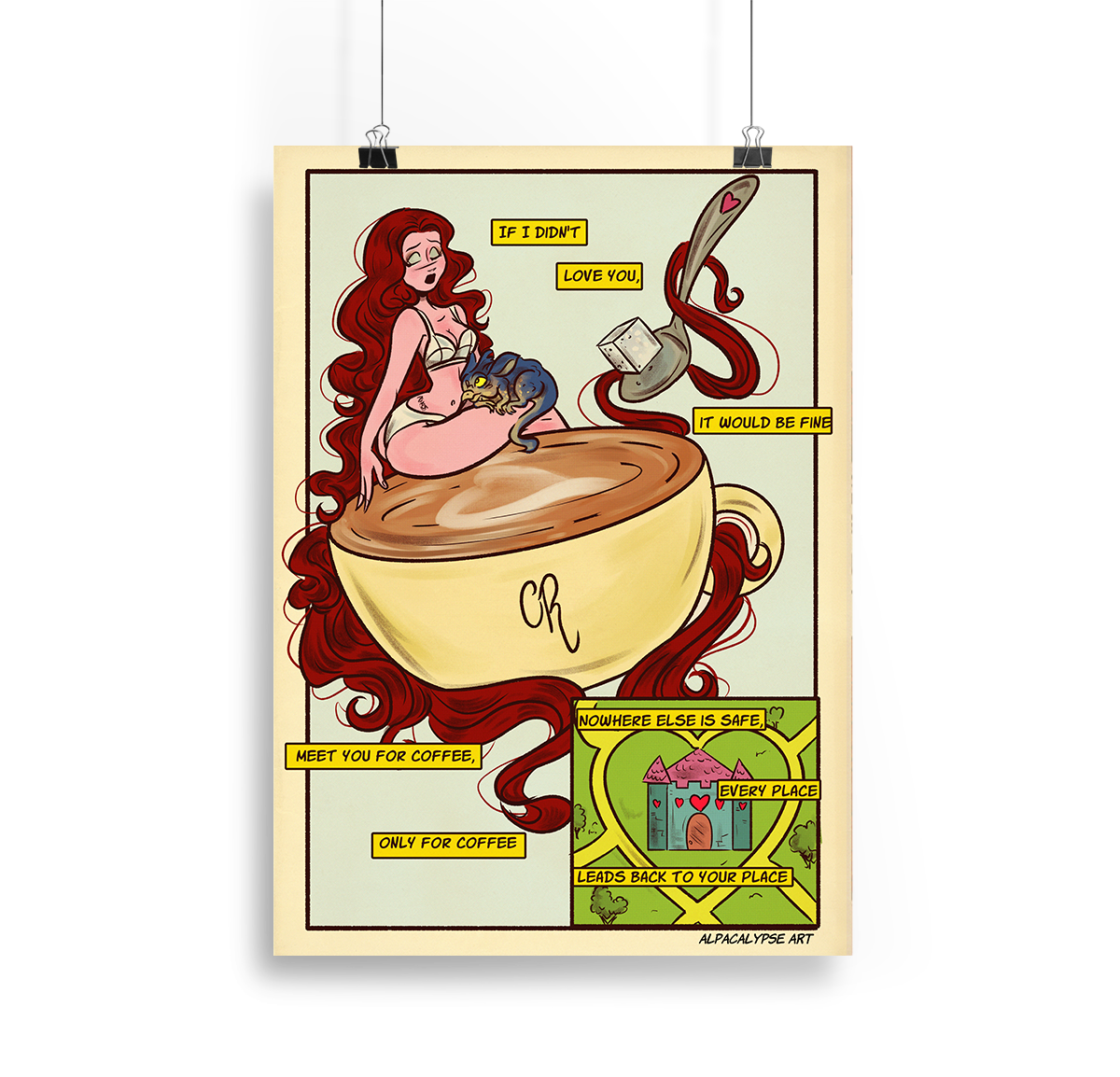 Coffee Comic Chappell Print