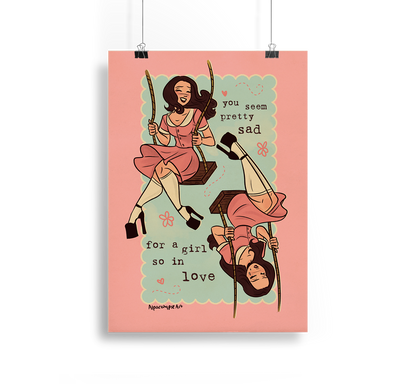 Swing Liv In Love Art Print Alpacalypse Art