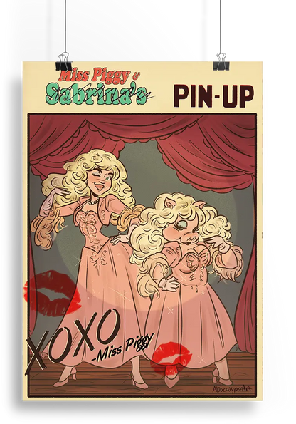 Piggy Sabrina Art Print Alpacalypse Art
